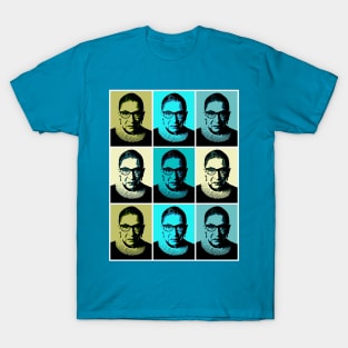 RBG - Superstar in Greens and Blues T-Shirt